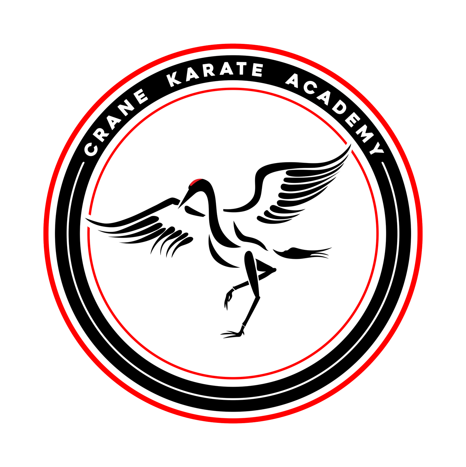 Crane Karate Academy crane logo